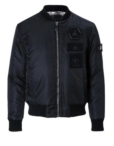 Shop Philipp Plein Nylon Jacket "stress"