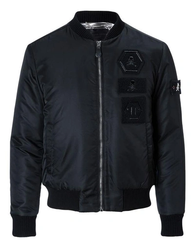 Shop Philipp Plein Nylon Jacket "stress"