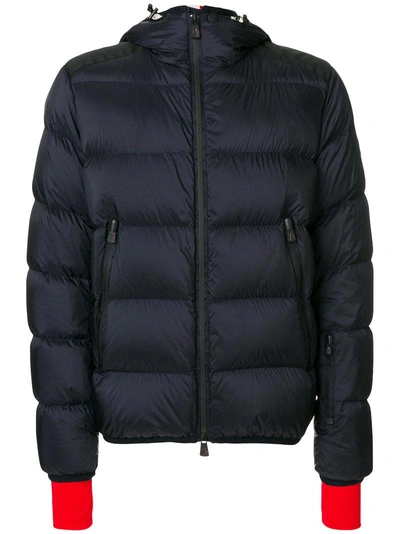 Shop Moncler Contrast Cuff Padded Jacket