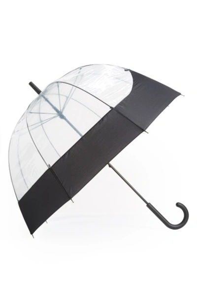 Shop Hunter 'moustache' Bubble Umbrella In Black