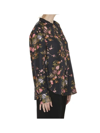 Shop Isabel Marant Rusak Shirt In Black