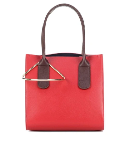 Shop Roksanda Mini Weekend Leather Handbag In Rouge 