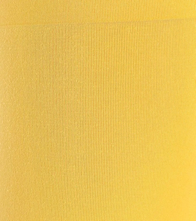 Shop Balenciaga Opaque Tights In Yellow