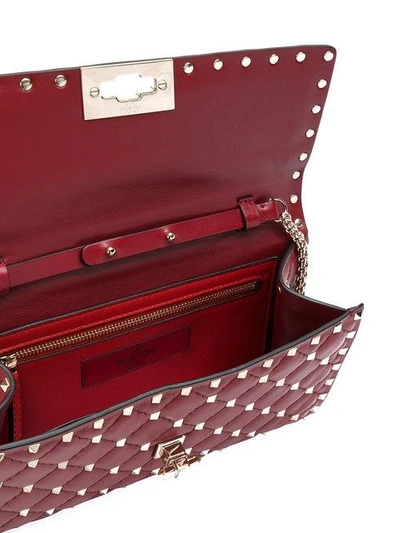 Shop Valentino Garavani Rockstud Spike Chain Bag - Red