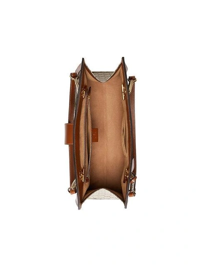 Shop Gucci Medium Padlock Shoulder Bag In Neutrals