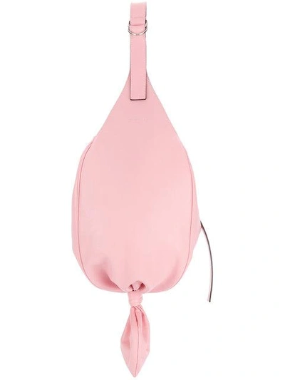 Shop Jw Anderson Knot Hobo Bag In Pink
