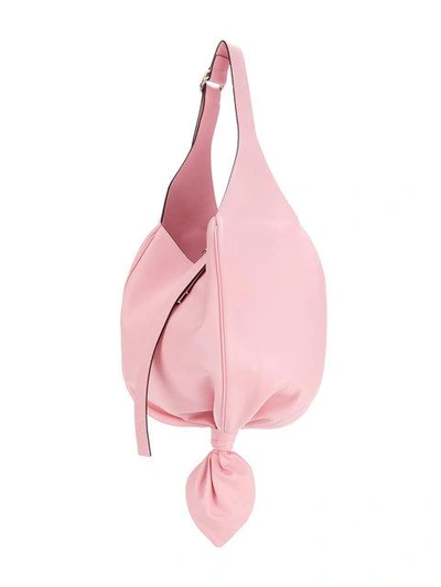 Shop Jw Anderson Knot Hobo Bag In Pink