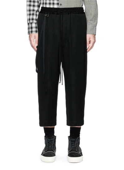 Song For The Mute Cropped Wool Hopsack Jogging Pants | ModeSens