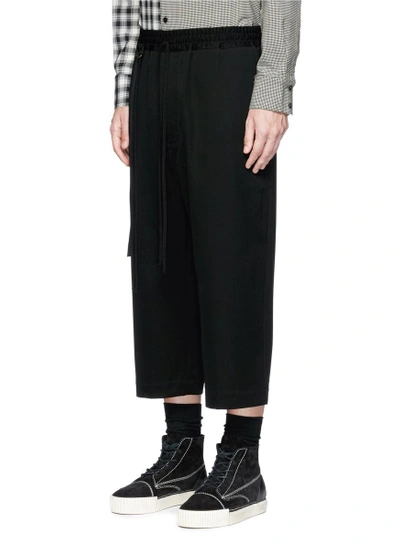 Song For The Mute Cropped Wool Hopsack Jogging Pants | ModeSens