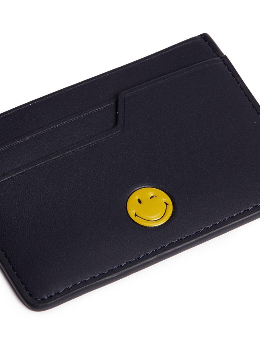 Anya Hindmarch 'wink' Embossed Leather Card Holder | ModeSens