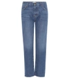CURRENT ELLIOTT THE ORIGINAL STRAIGHT CROPPED MID-RISE JEANS,P00215924
