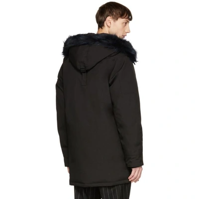 Shop Kenzo Black Down Winter Parka