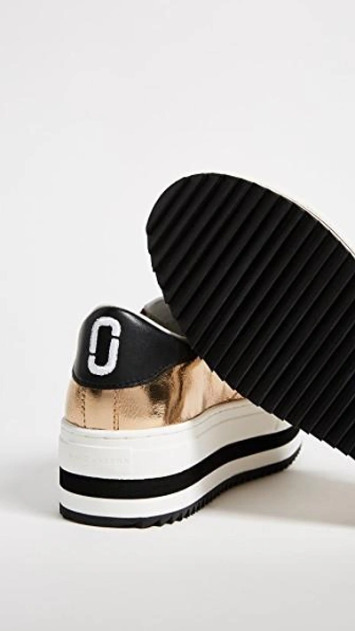 Shop Marc Jacobs Grand Platform Sneakers In Gold