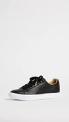 PUMA CLYDE CORE LEATHER SNEAKERS
