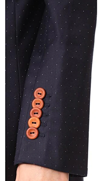 Shop Acne Studios Jade Dot Suit Jacket In Navy