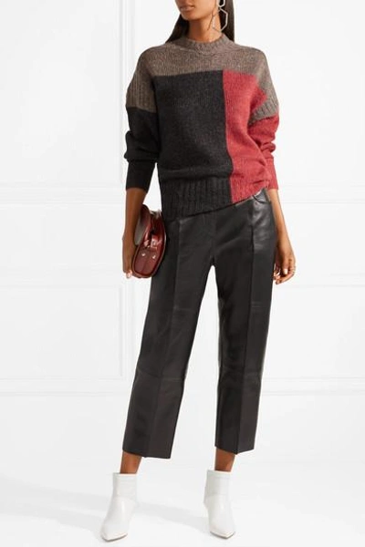 Shop Isabel Marant Étoile Davy Color-block Knitted Sweater