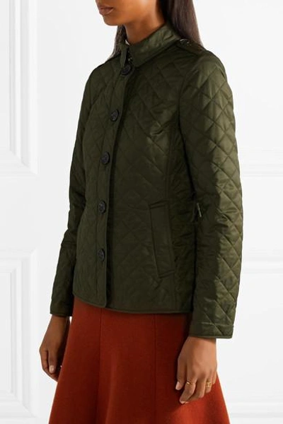 Shop Burberry Quilted Shell Jacket