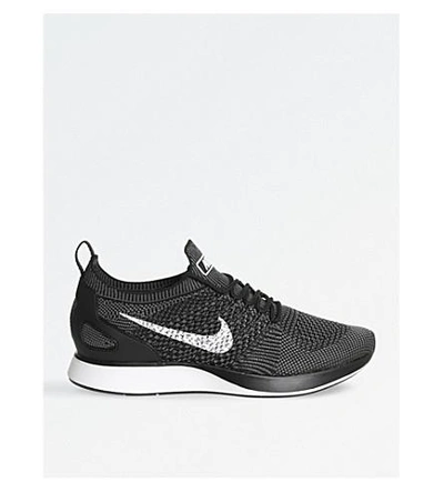 Shop Nike Air Zoom Mariah Flyknit Racer Sneakers In Black White Grey