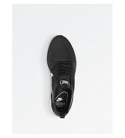 Shop Nike Air Zoom Mariah Flyknit Racer Sneakers In Black White Grey