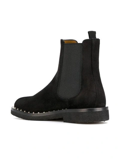 Shop Valentino Rockstud Boots In Black
