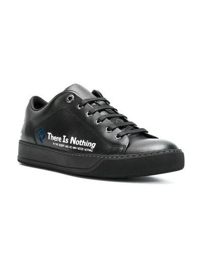 Lanvin Low Top Sneakers With Slogan