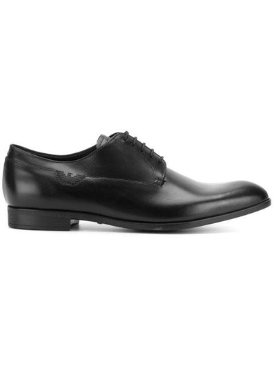Emporio Armani Classic Derby Shoes In Black | ModeSens