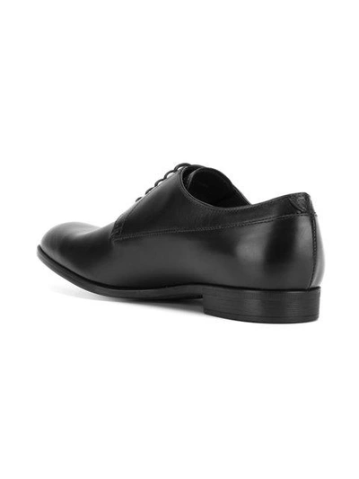 Shop Emporio Armani Classic Derby Shoes In Black