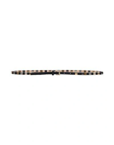 Shop Paul & Joe Thin Belt In Black