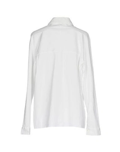 Shop Vionnet Solid Color Shirts & Blouses In White