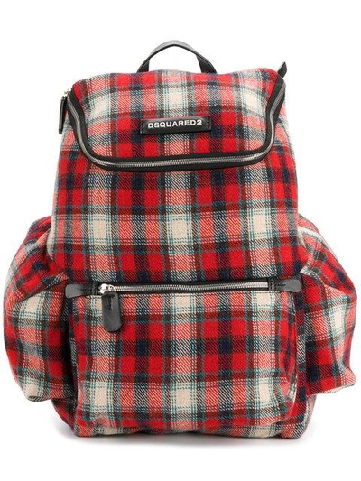 Shop Dsquared2 Tartan Backpack - Multicolour