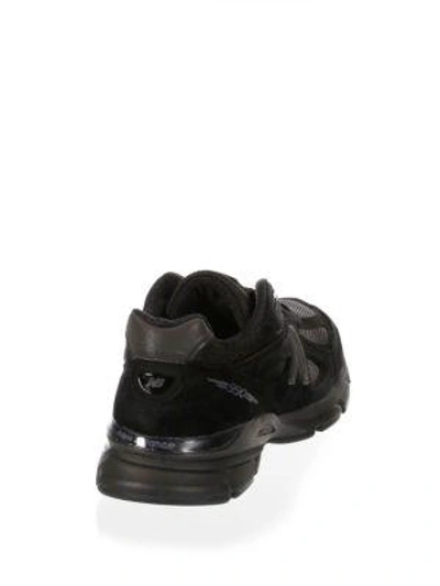 Shop New Balance 990 Suede Sneakers In Black