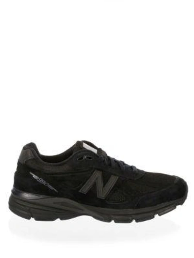 Shop New Balance 990 Suede Sneakers In Black