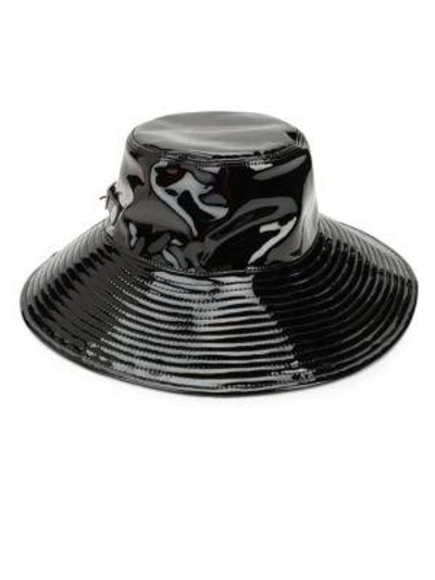 Shop Eric Javits Wide Brim Hat In Black