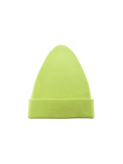 Shop Marc Jacobs Button Badge Beanie In Fluo Yellow
