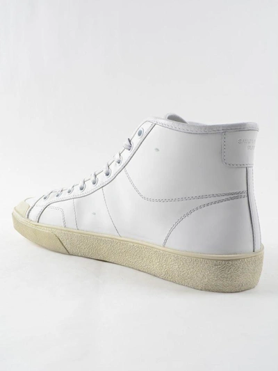 Shop Saint Laurent Jewel And Rainbow Patch Hi-tops Sneakers In White