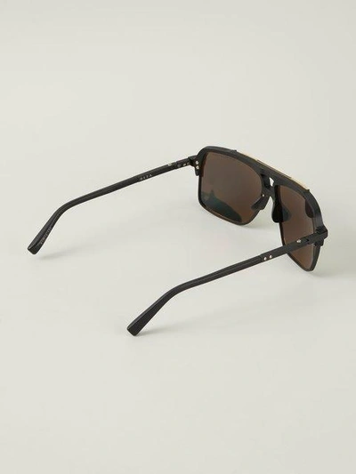 Shop Dita Eyewear Mach-four Sunglasses In Black