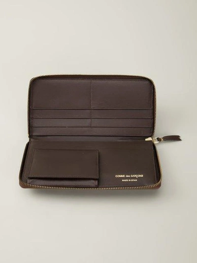 Shop Comme Des Garçons 'classic Plain' Wallet In Brown