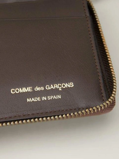 Comme Des Garçons 'classic Plain' Wallet In Brown