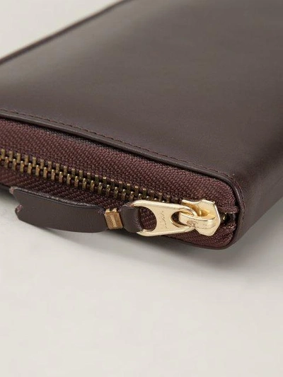 Shop Comme Des Garçons 'classic Plain' Wallet In Brown