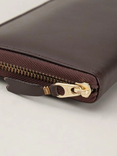 Comme Des Garçons 'classic Plain' Wallet In Brown