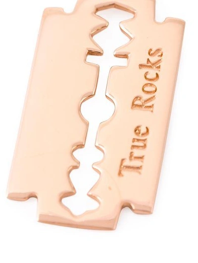 Shop True Rocks 'razor Blade' Necklace In Pink
