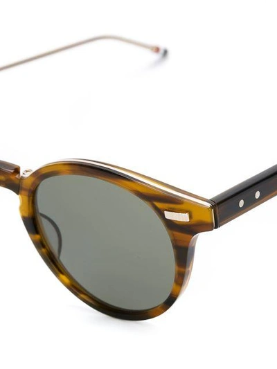 Shop Thom Browne Eyewear Round Frame Sunglasses