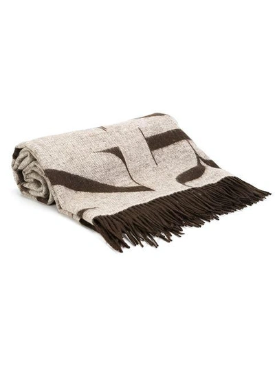 Shop Assouline 'didot' Scarf - Brown