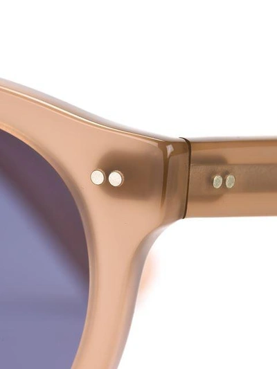 Shop Cutler And Gross Round Frame Sunglasses In Brown