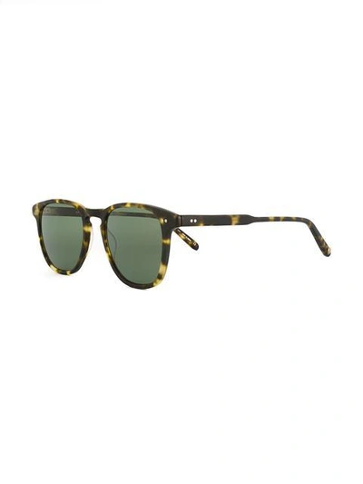 Shop Garrett Leight 'brooks' Sunglasses - Green