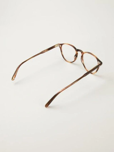 Shop Garrett Leight 'hampton' Optical Glasses In Brown