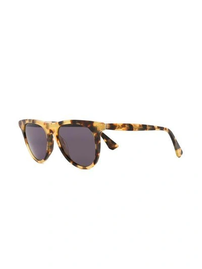 Shop Retrosuperfuture 'man Sol Leone' Sunglasses In Brown
