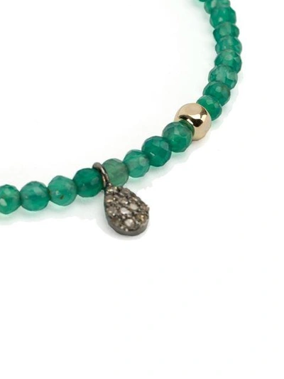 Shop Catherine Michiels Beaded Bracelet In Green
