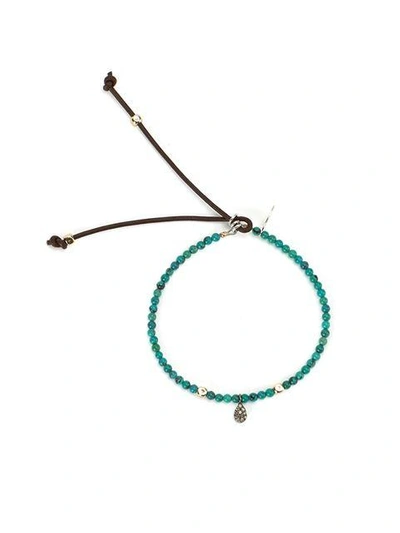 Shop Catherine Michiels Beaded Bracelet In Green