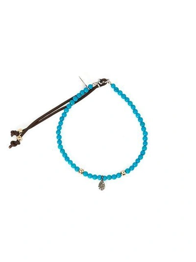 Shop Catherine Michiels Beaded Bracelet In Blue